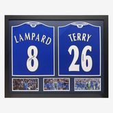 Frank Lampard & John Terry Signed Chelsea Dual Shirt Display – Dual Framed